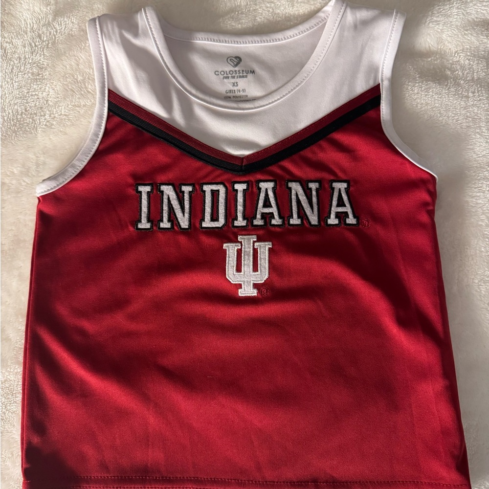 Colosseum Kids Indiana Red and White Tank Top